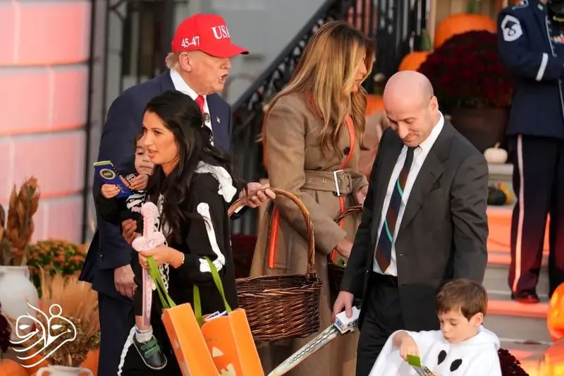 هالووین های متفاوت ترامپ و ملانیا در کاخ سفید/ حاشیه شوخی های بچه ها بود 10 1421