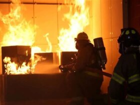 آتش سوزی رستوران 2 طبقه در غرب تهران