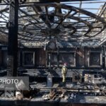 تصاویر; یک رستوران در شهرک غربی بر اثر آتش سوزی آسیب دید