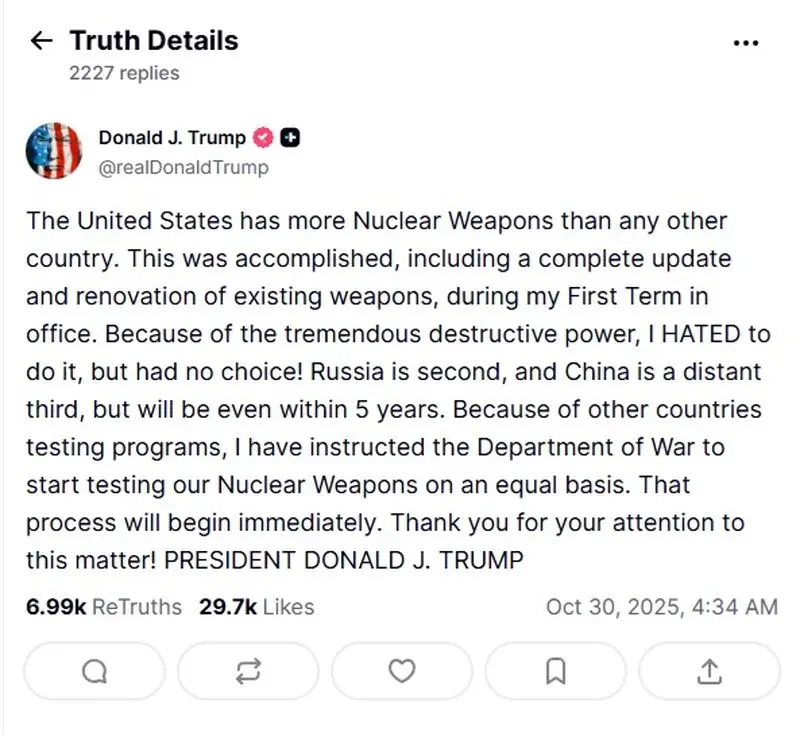 پاسخ آمریکا به تنش های هسته ای روسیه چه خواهد بود؟ 1 828