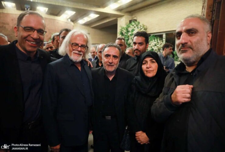 تصاویر; متن و حواشی مراسم ختم برادر سید مصطفی تاج زاده