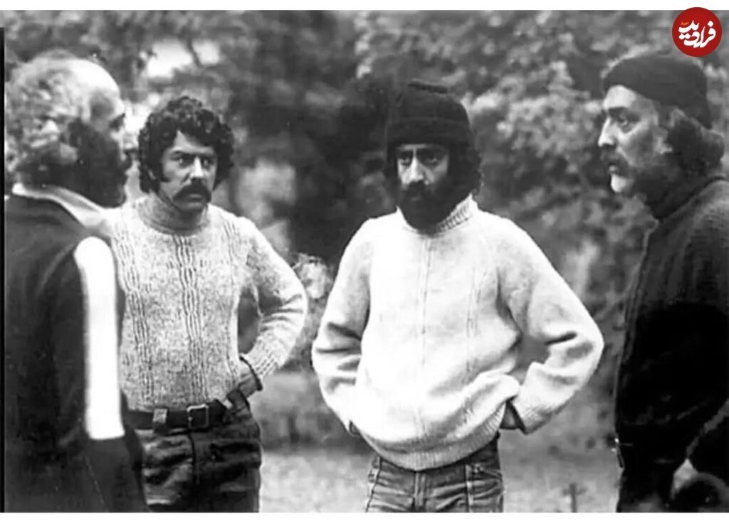 عکس/ مسعود کیمیایی، محمدعلی فردین و فرامرز خروکن; سال 1355