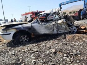 در تصادف مرگباری که در محور کاشان - کوم رخ داد 3 نفر جان خود را از دست دادند 8 در تصادف مرگباری که در محور کاشان - کوم رخ داد 3 نفر جان خود را از دست دادند