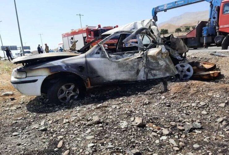 در تصادف مرگباری که در محور کاشان - کوم رخ داد 3 نفر جان خود را از دست دادند