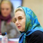 «کتایون ریاحی» و همسر دومش «مسعود بهبهانی» در یک مهمانی; 2013