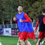 روحیه بالای کاپیتان تراکتورسازی در تمرینات تیم ملی