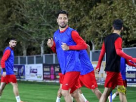 روحیه بالای کاپیتان تراکتورسازی در تمرینات تیم ملی