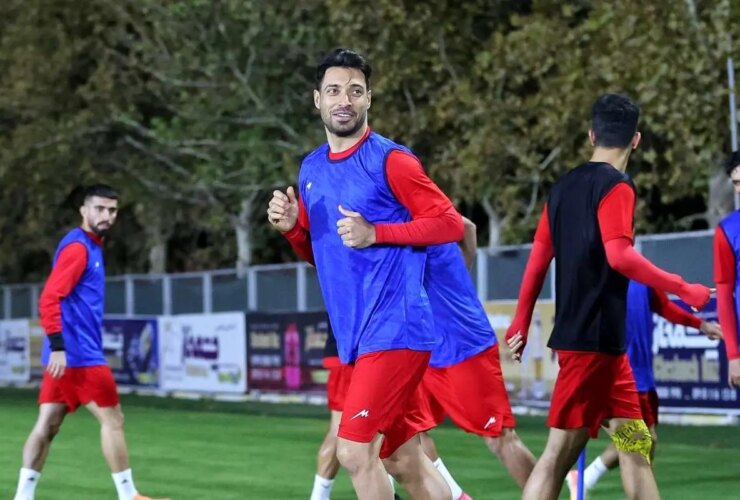 روحیه بالای کاپیتان تراکتورسازی در تمرینات تیم ملی