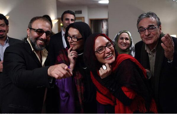 خنده همایون ارشادی در کنار مهناز افشار و رضا عطاران/عکس