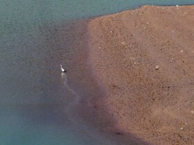 تصاویر; سد لتیان به پایین ترین سطح ذخیره آب می رسد