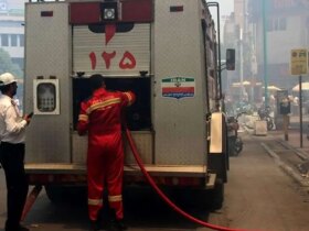 آتش سوزی در برج مسکونی در خیابان تیموری تهران/ 70 نفر از ساکنان مجبور به تخلیه منازل خود شدند.