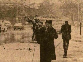 در آبان 1354 پس از 190 روز بی بارانی در تهران برف بارید