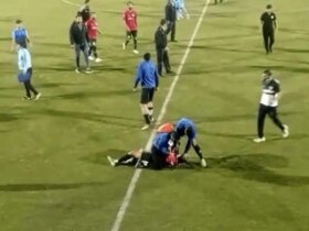 دو برادر فوتبالی با سلاح سرد به دروازه بان تیم لیگ حمله کردند!