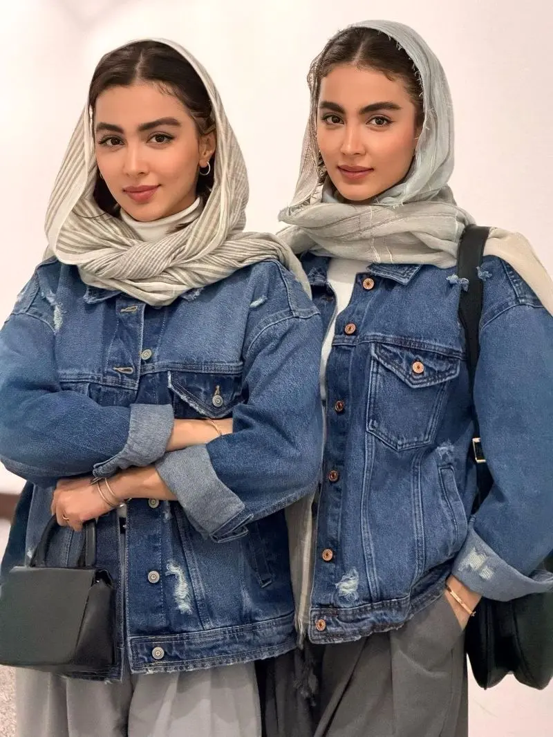 استایل جدید سنا و سونیا حسینی (سارا و نیکای سریال پایتخت) 5 سنا و سونیا حسینی