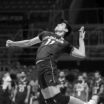 تصویر کار زیبای ستاره والیبال ایران به یاد صابر کاظمی