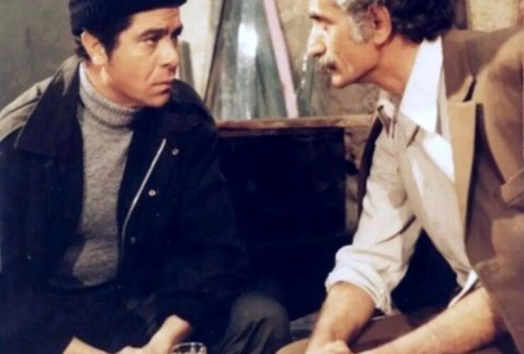 عکس/ کیومرث ملکمتی در کنار بهروز ووشقی; سال 57