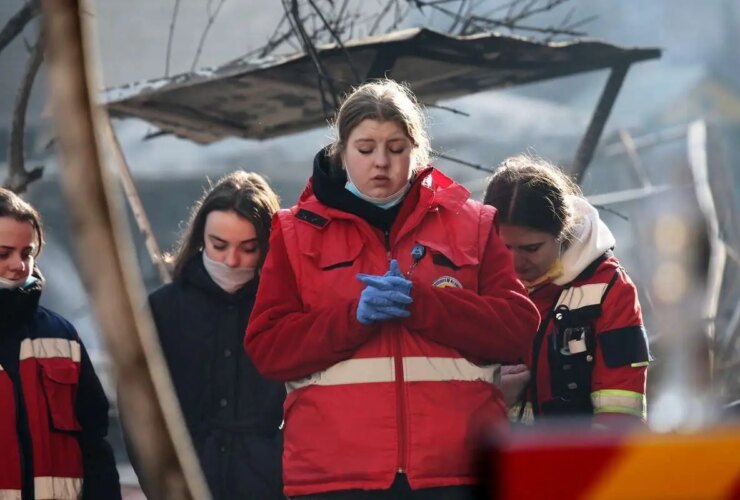 تصاویر; حمله مرگبار روسیه به ساختمان های مسکونی در ترنوپیل اوکراین