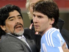 تصویر; ماجرای حسرت مسی برای مارادونا