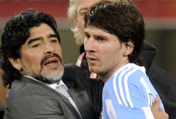 تصویر; ماجرای حسرت مسی برای مارادونا