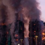 آتش سوزی مرگبار در یک مجتمع مسکونی چند طبقه در هنگ کنگ