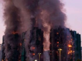 آتش سوزی مرگبار در یک مجتمع مسکونی چند طبقه در هنگ کنگ