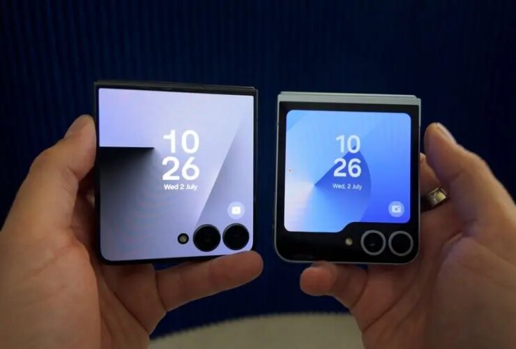 تفاوت صفحه نمایش Galaxy Z Flip 6 و Z Flip 7
