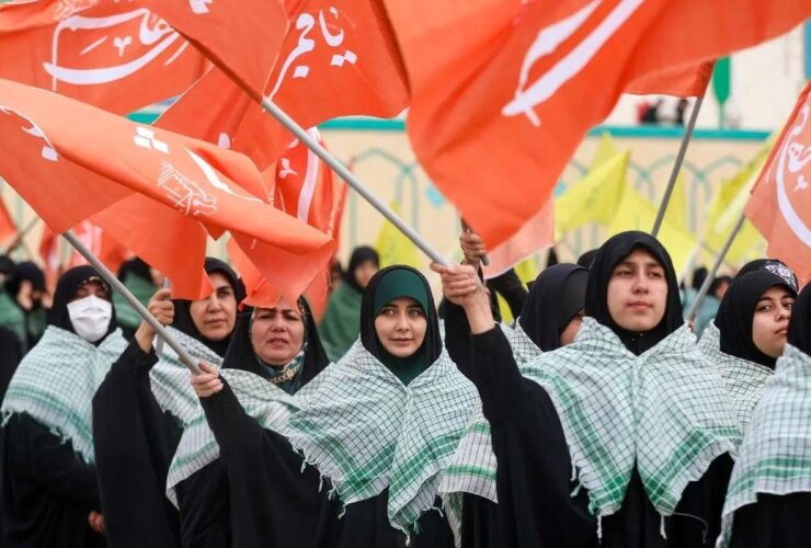 تصاویر; قدرت نمایی بانوان بسیجی تهران