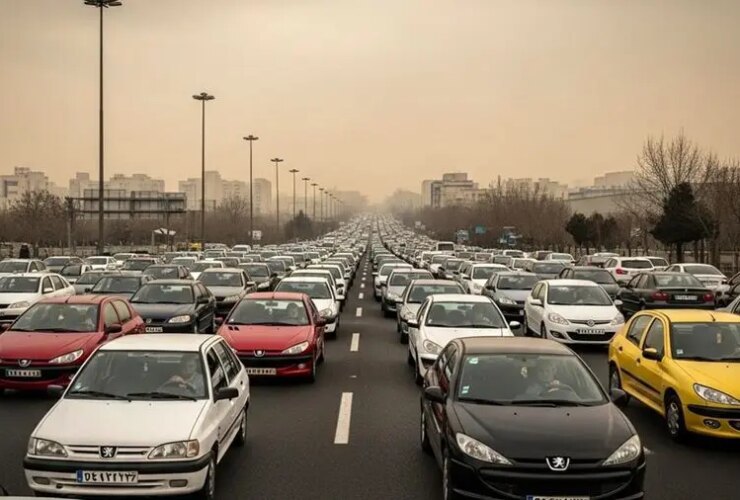 تهران، ترافیک، آلودگی هوا، خودرو، خودرو