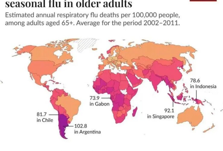 نقشه آنفولانزا