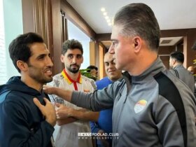 دیدار کاپیتان پرسپولیس با فولاد قبل از بازی استقلال 9 1gngldeb3