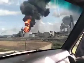 آتش سوزی گسترده در تاسیسات نفتی ونزوئلا