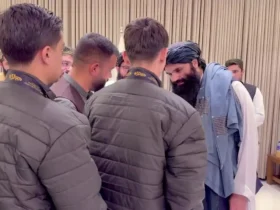 استقبال سرا الدین حقانی از تیم ملی فوتسال جوانان افغانستان