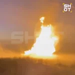 انفجار سوپر قارچ پس از روز حادثه در خط لوله گاز روسیه