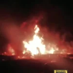 انفجار و آتش سوزی در کارگاه شارژ و فروش گاز مایع در شیراز