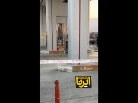 باک نیسان در پمپ بنزین منفجر شد