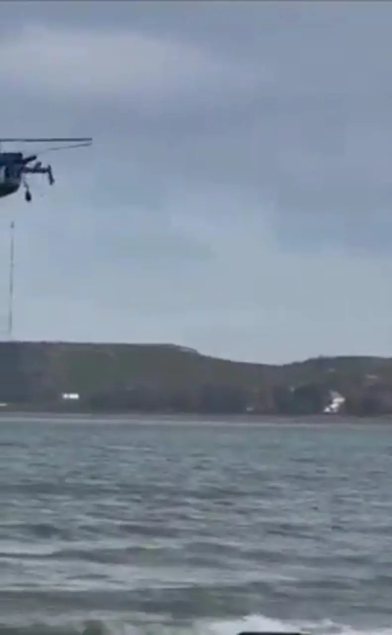 برای دیدن؛ 5 نفر در سقوط بالگرد در داغستان جان باختند