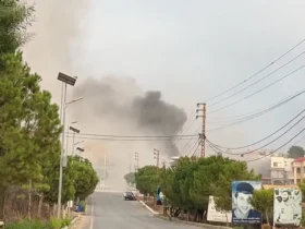 برای دیدن؛ بمباران مواضع حزب الله در جنوب لبنان 8 برای دیدن؛ بمباران مواضع حزب الله در جنوب لبنان