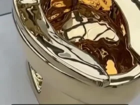 برای دیدن؛ توالت طلایی در مرکز توجه قرار گرفت 8 برای دیدن؛ توالت طلایی در مرکز توجه قرار گرفت