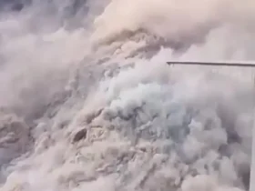 برای دیدن؛ لحظه فروریختن پل در چین