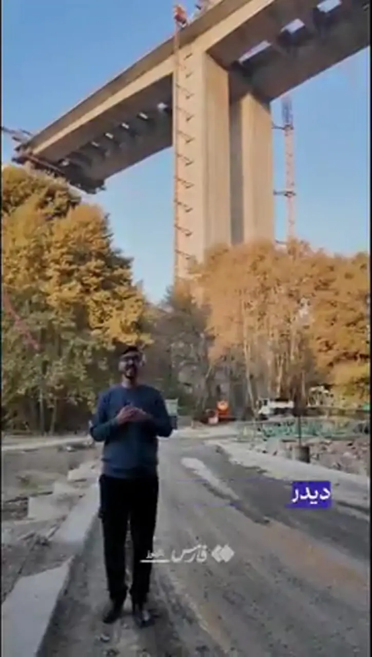 بزرگترین پل خاورمیانه مسیر تهران - کرج را به دو قسمت تقسیم کرد! 1 بزرگترین پل خاورمیانه مسیر تهران - کرج را به دو قسمت تقسیم کرد!