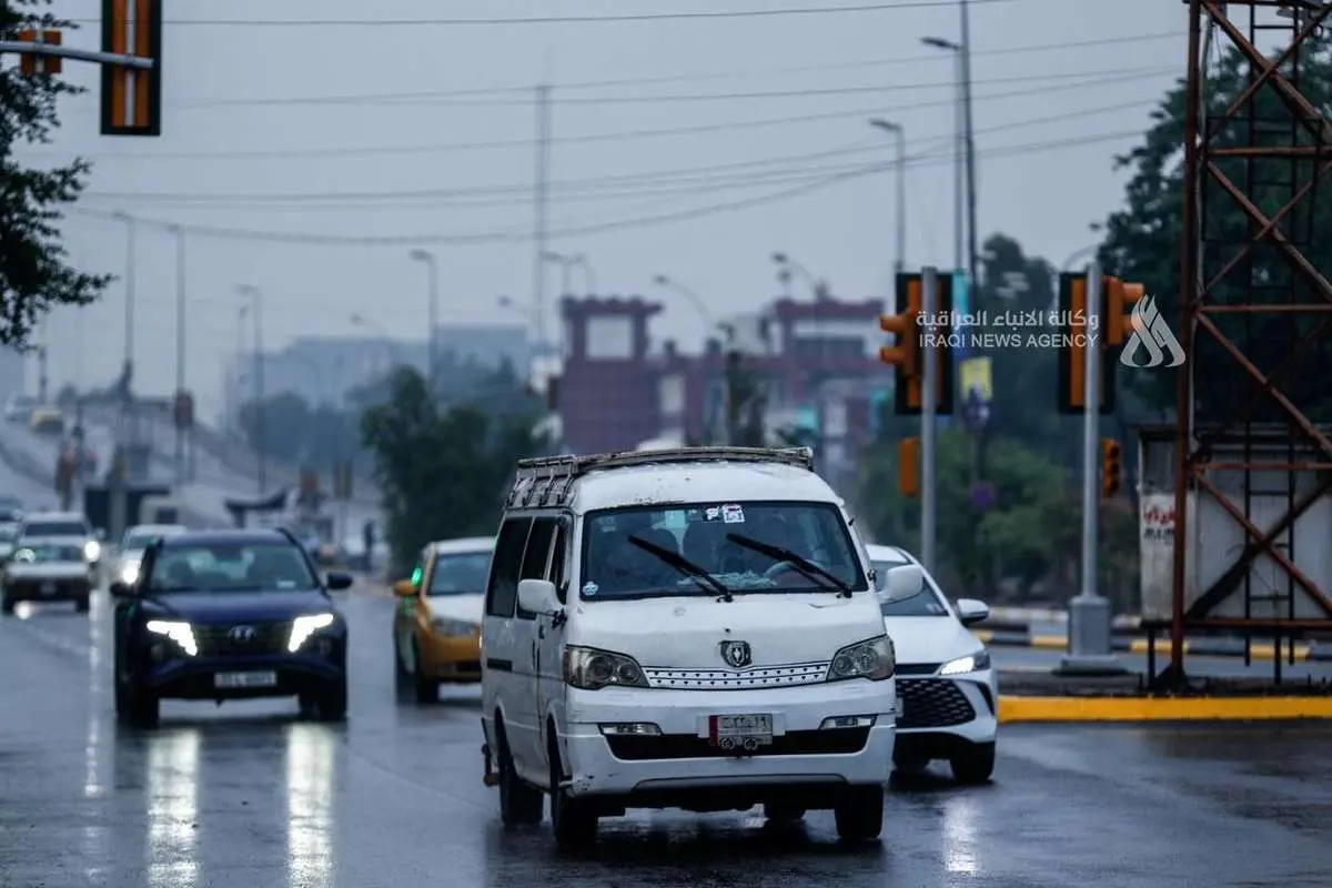 تصاویر; باران در بغداد