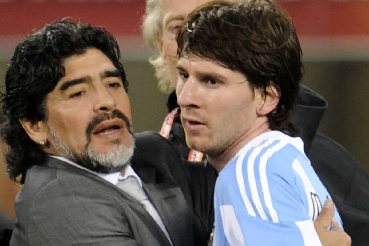 تصویر; ماجرای حسرت مسی برای مارادونا