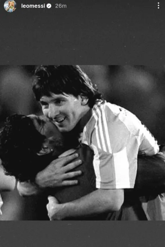 تصویر; ماجرای حسرت مسی برای مارادونا 5 مارادونا