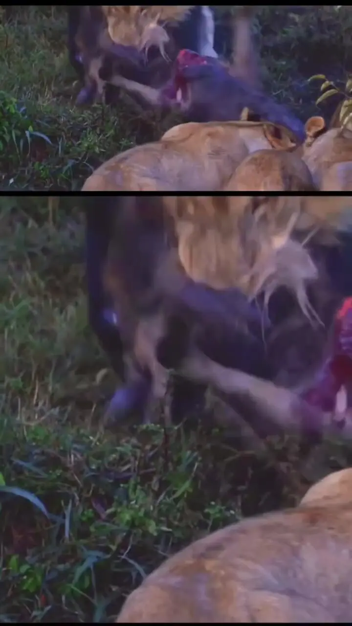 تضاد تصویر رسانه ای با واقعیت؛ شیرها گوزن یال دار را زنده زنده خوردند 1 تضاد تصویر رسانه ای با واقعیت؛ شیرها گوزن یال دار را زنده زنده خوردند