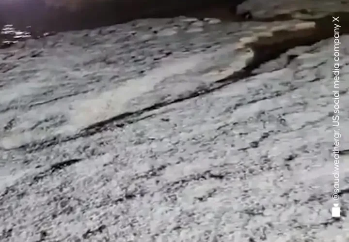 تگرگ شدید در عربستان سعودی