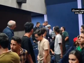 حضور احمدی نژاد در اکران فیلم بچه های مردم