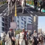 حضور ارتشی از سربازان سابق در خیابان های تهران