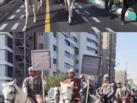 حضور ارتشی از سربازان سابق در خیابان های تهران