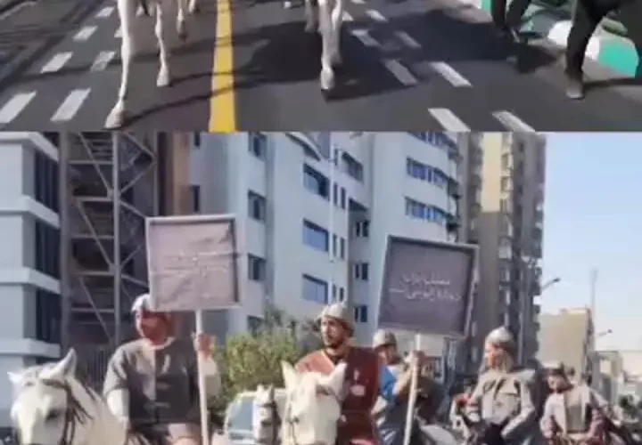 حضور ارتشی از سربازان سابق در خیابان های تهران