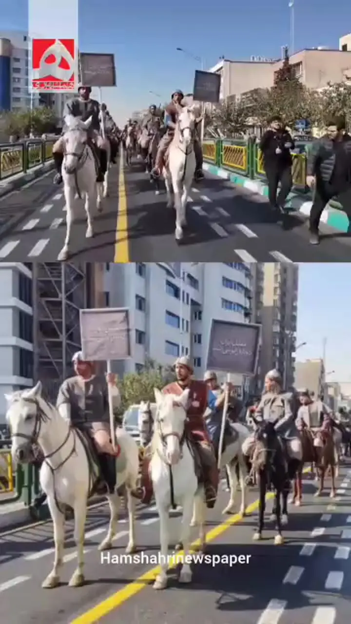 حضور ارتشی از سربازان سابق در خیابان های تهران